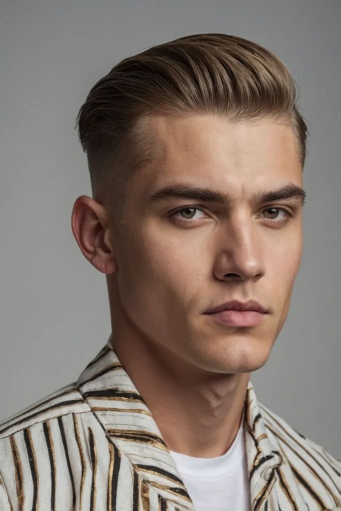 Pompadour Undercut with Voluminous Lift