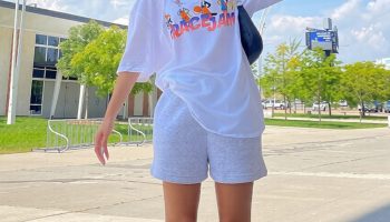 Remote Nomad Founder Energy – Oversized Tee + Tech Shorts