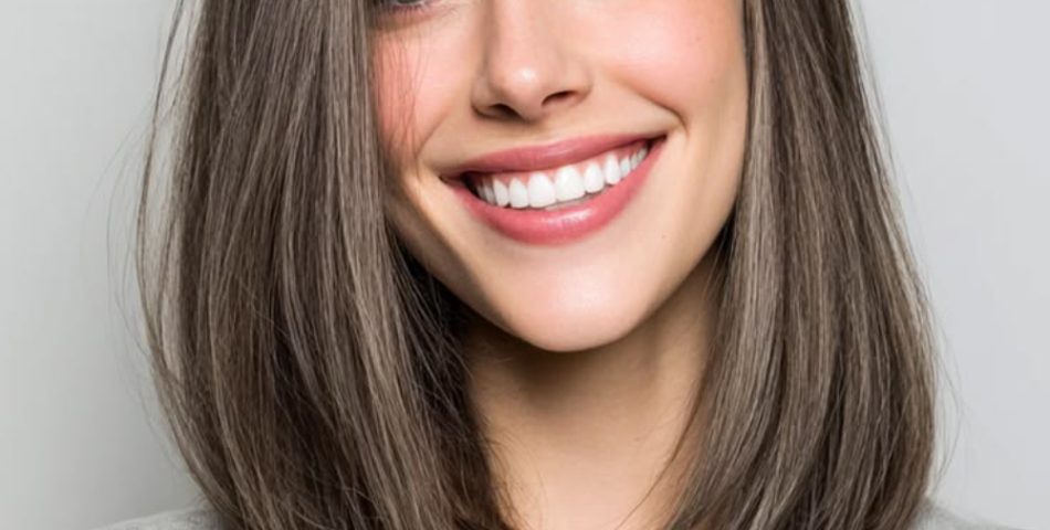 Sleek Collarbone Lob With a Center Part