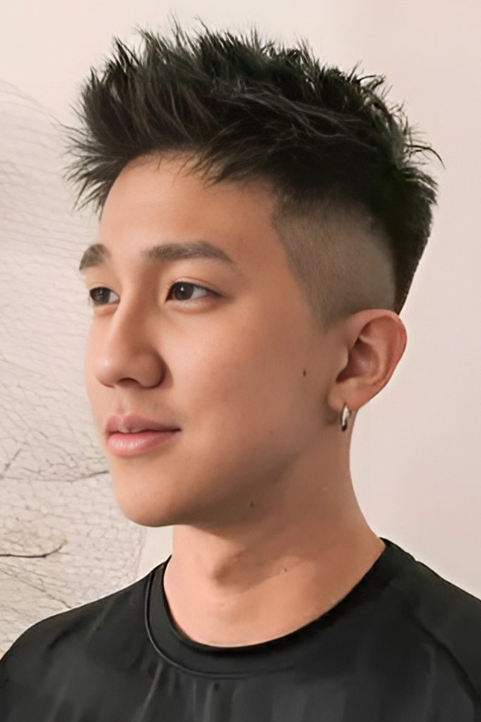 Spiky Top Undercut for Bold Edge
