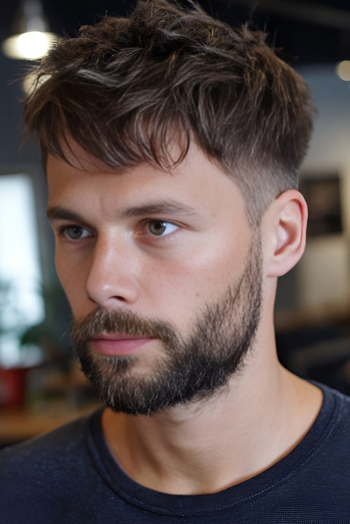 Textured Crop Undercut for Casual Cool