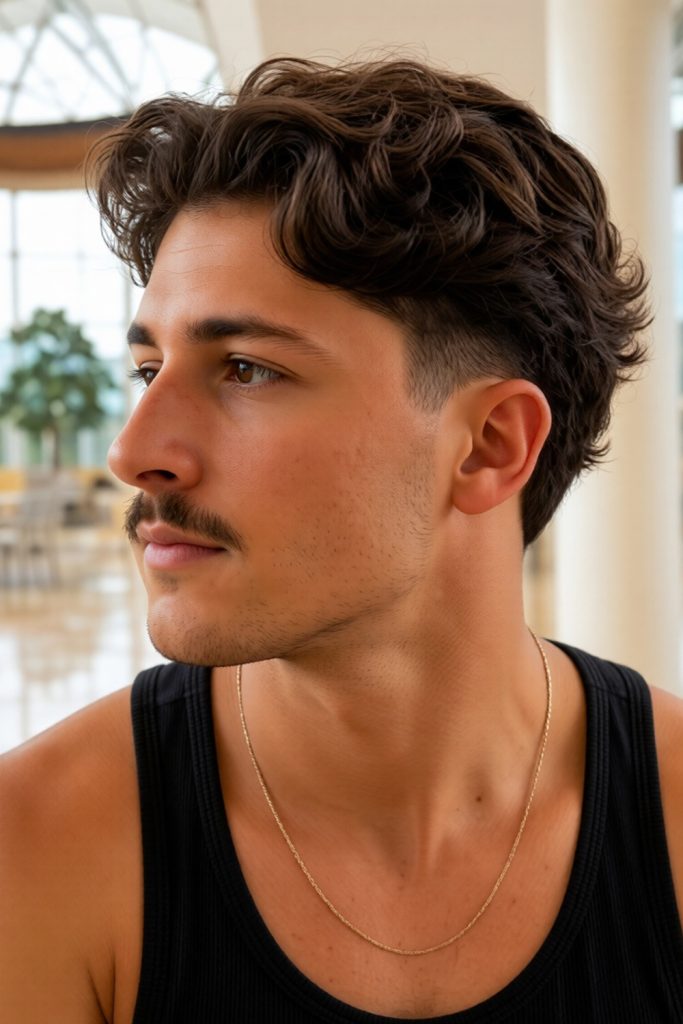Two Block with Voluminous Top and Low Fade