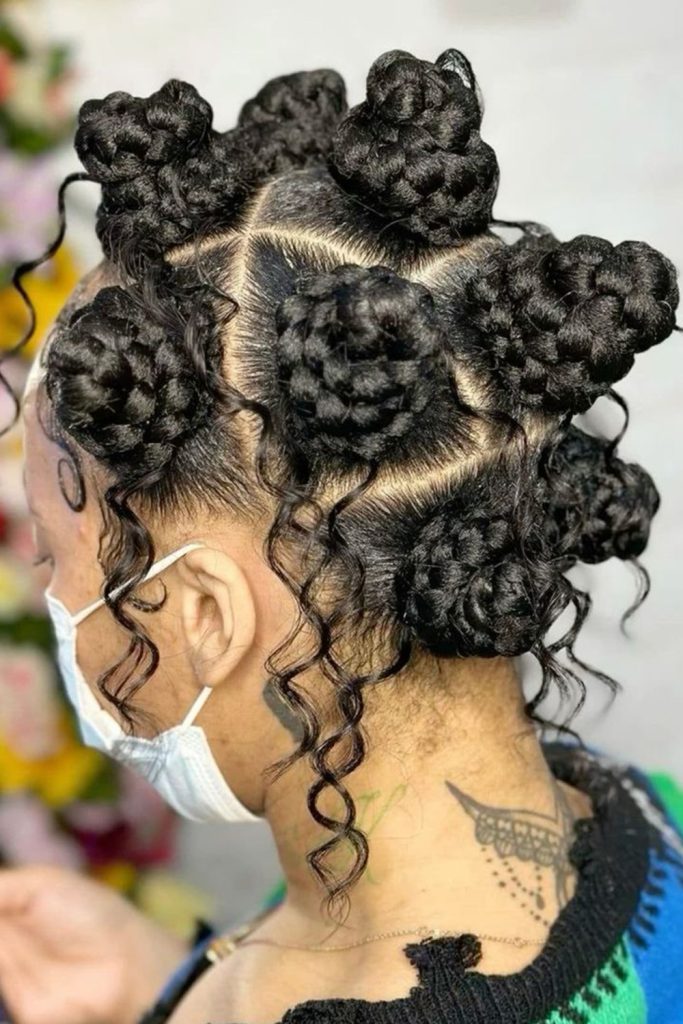 Bantu Knots That Preserve Curl Definition