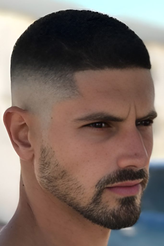 Buzz Cut with Defined Hairline