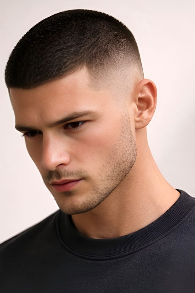 Classic Buzz Cut for a Clean and Low Maintenance Look