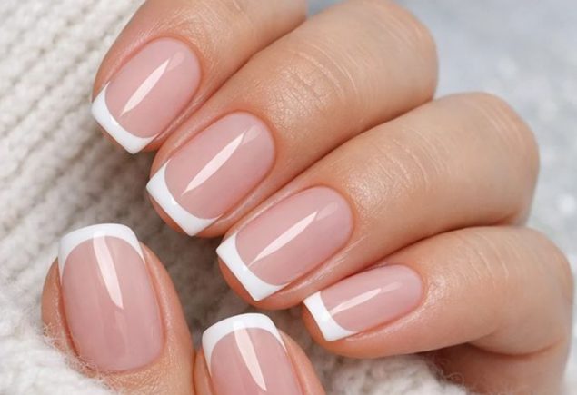 Crisp White Tips Elevate the Entire Design