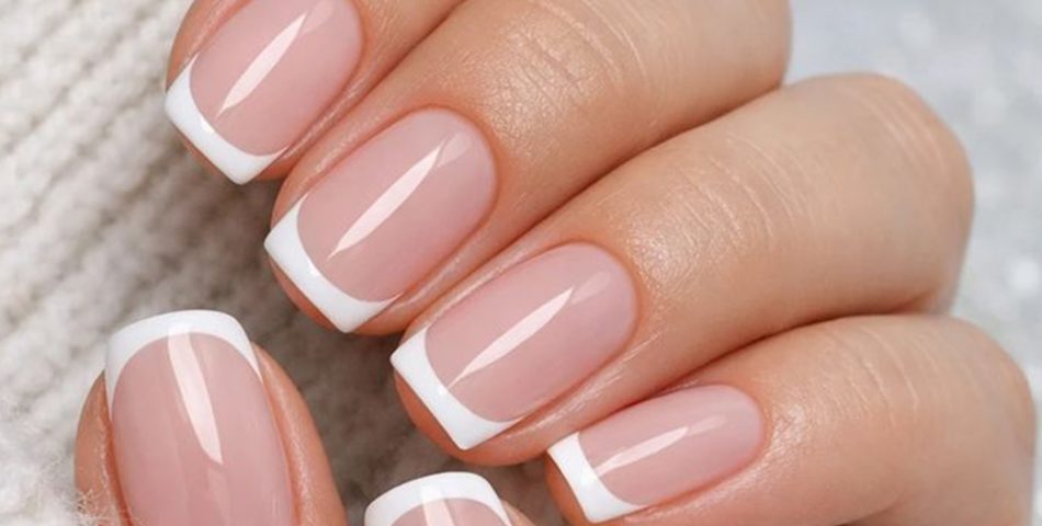 Crisp White Tips Elevate the Entire Design
