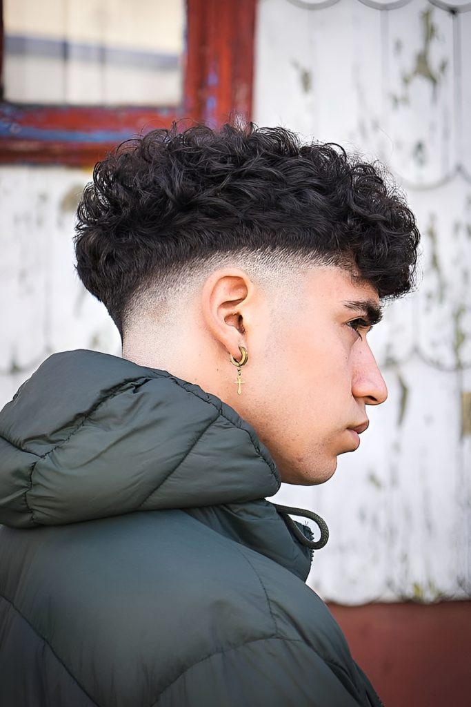 Curly Drop Fade