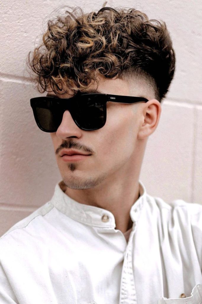 Curly Fringe Undercut for Casual Movement
