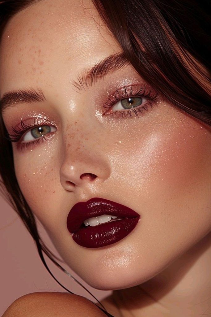 Deep Berry Lips Adding Instant Drama