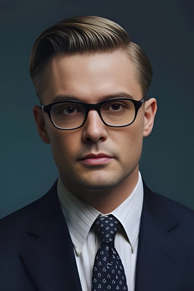 Ivy League Haircut for a Refined Gentleman Style