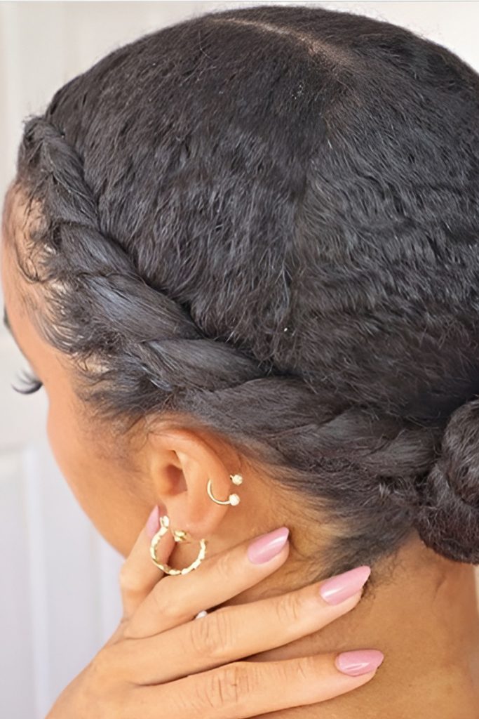 Low Twisted Buns That Minimize Daily Styling
