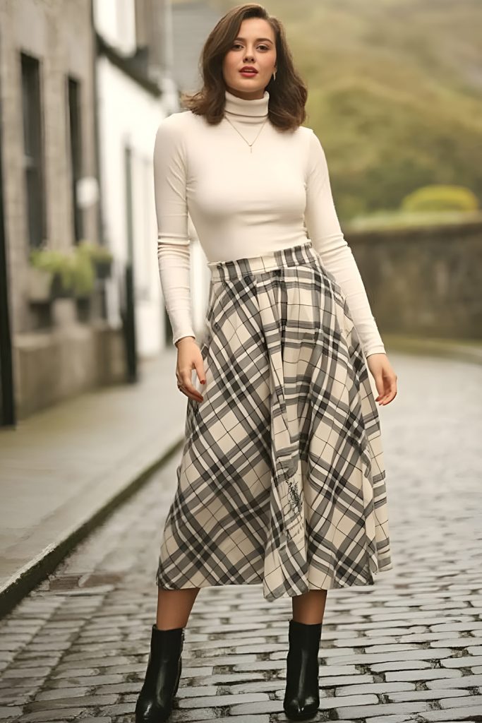 Midi Skirts and Trousers Supporting Versatile Pairings