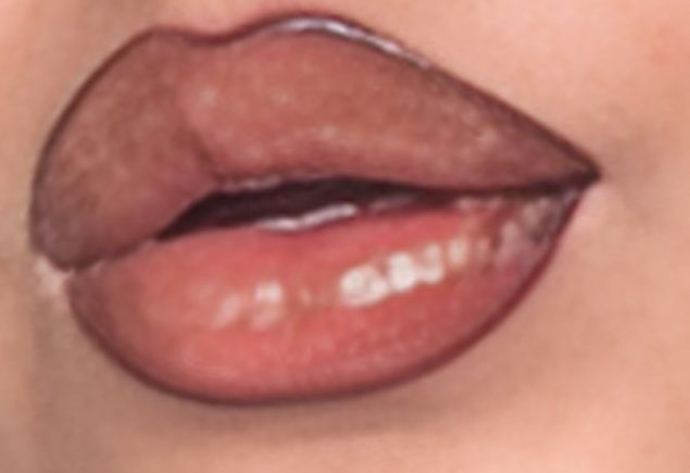 Mocha Lip Liner with Nude Gloss