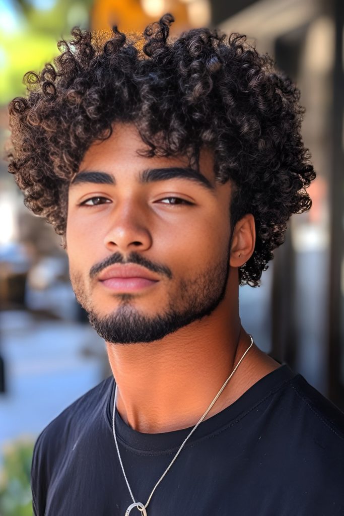 Natural Curly Afro