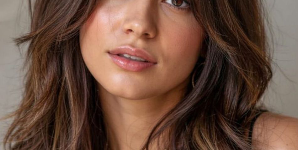 Natural Texture with Relaxed Curtain Bangs