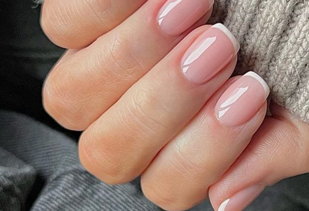 Sheer Pink or Nude Polish Delivers the Classic French Manicure Look
