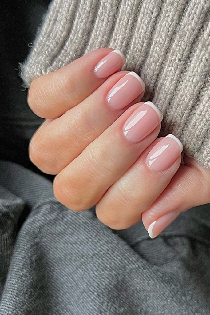 Sheer Pink or Nude Polish Delivers the Classic French Manicure Look