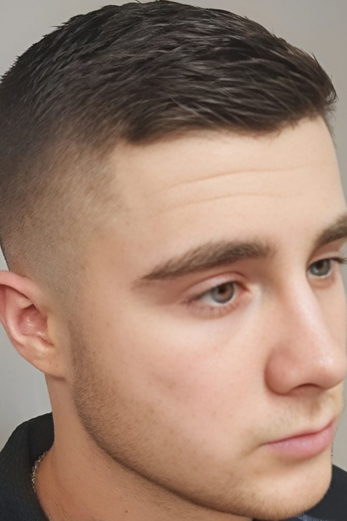 Short Side Swept Haircut for a Relaxed Finish