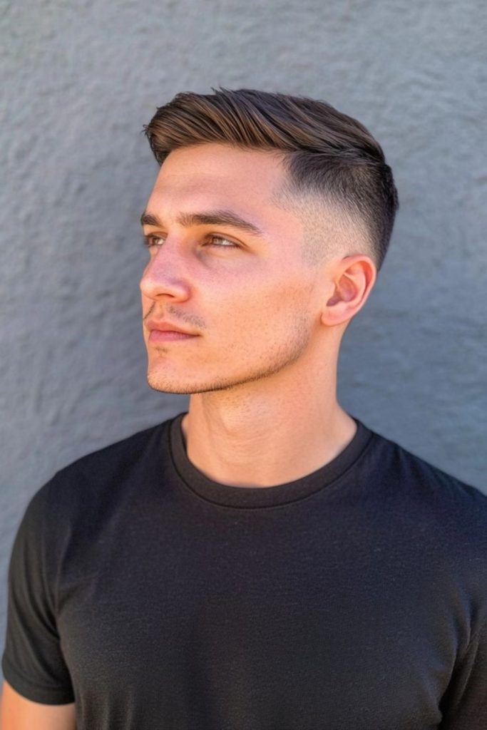 Short Slick Back for Controlled Sophistication
