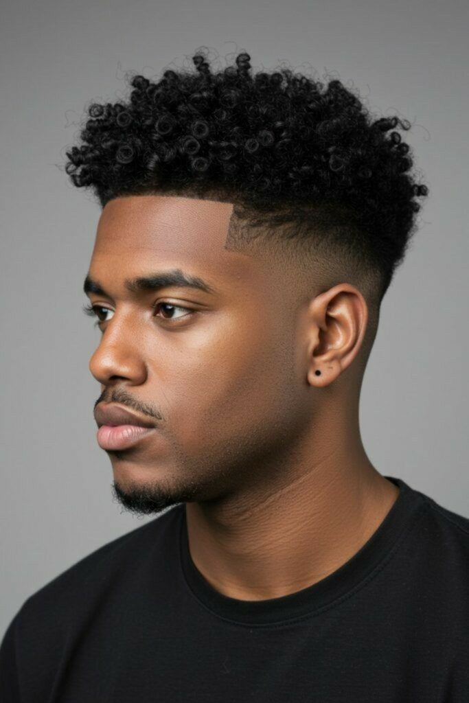 Short Tapered Afro for Natural Texture
