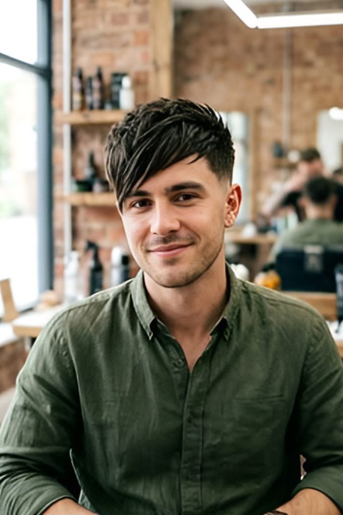 Side Swept Fringe Undercut for Soft Dimension