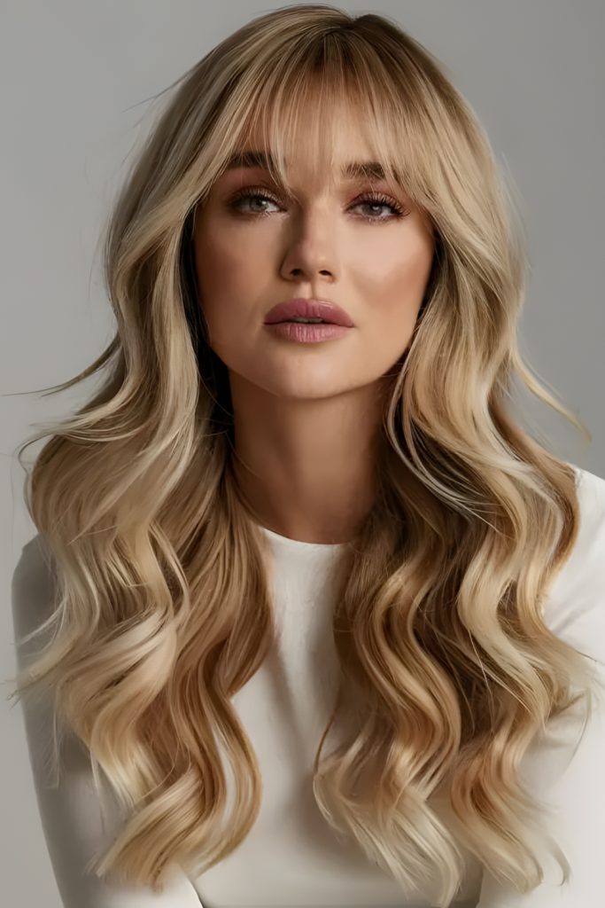 Soft Waves With Curtain Bangs vs Wispy Bangs