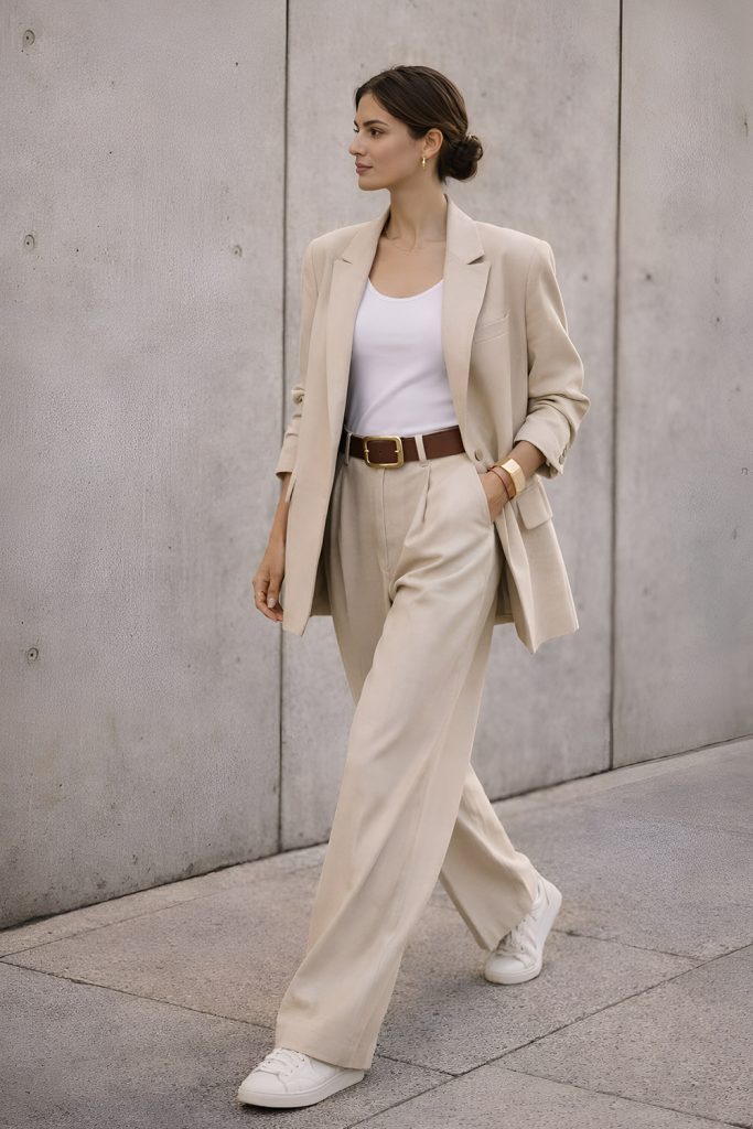 Unstructured Summer Suit with Breathable Shirt