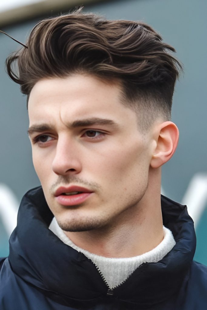 Wavy Top Undercut with Soft Fringe