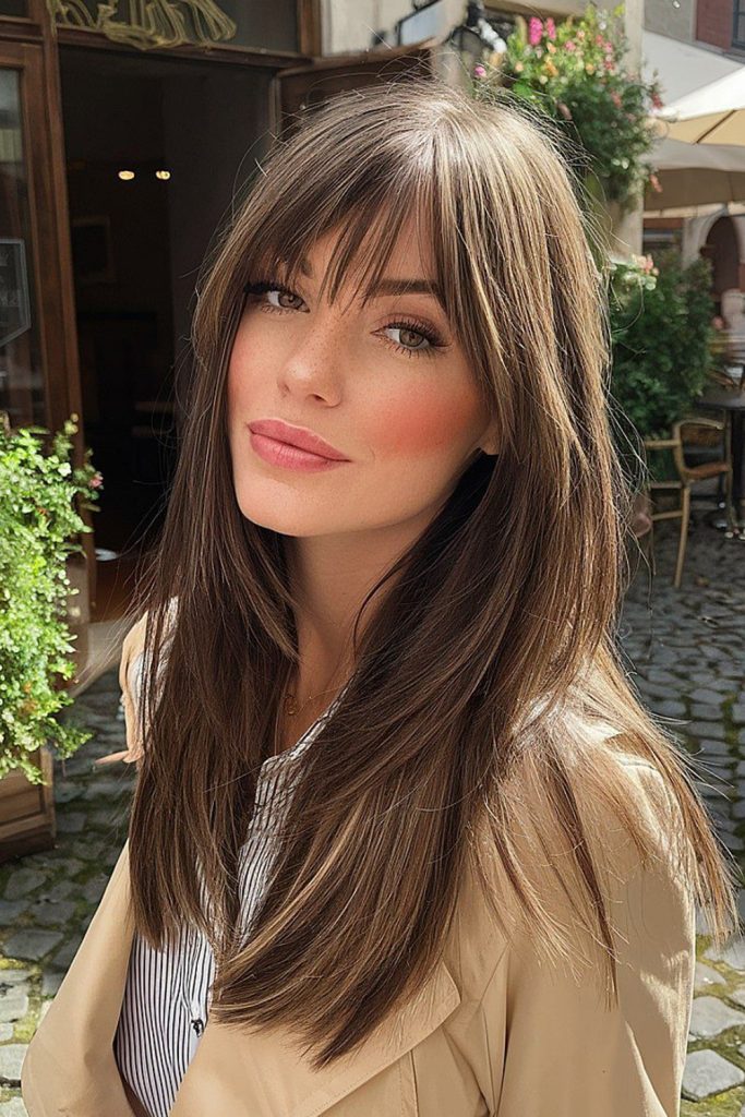 Wispy Bangs With Voluminous Blowout