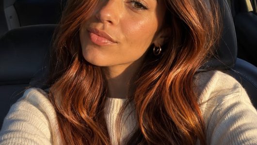 Fall hair color trends 2026, copper balayage color melt into espresso roots