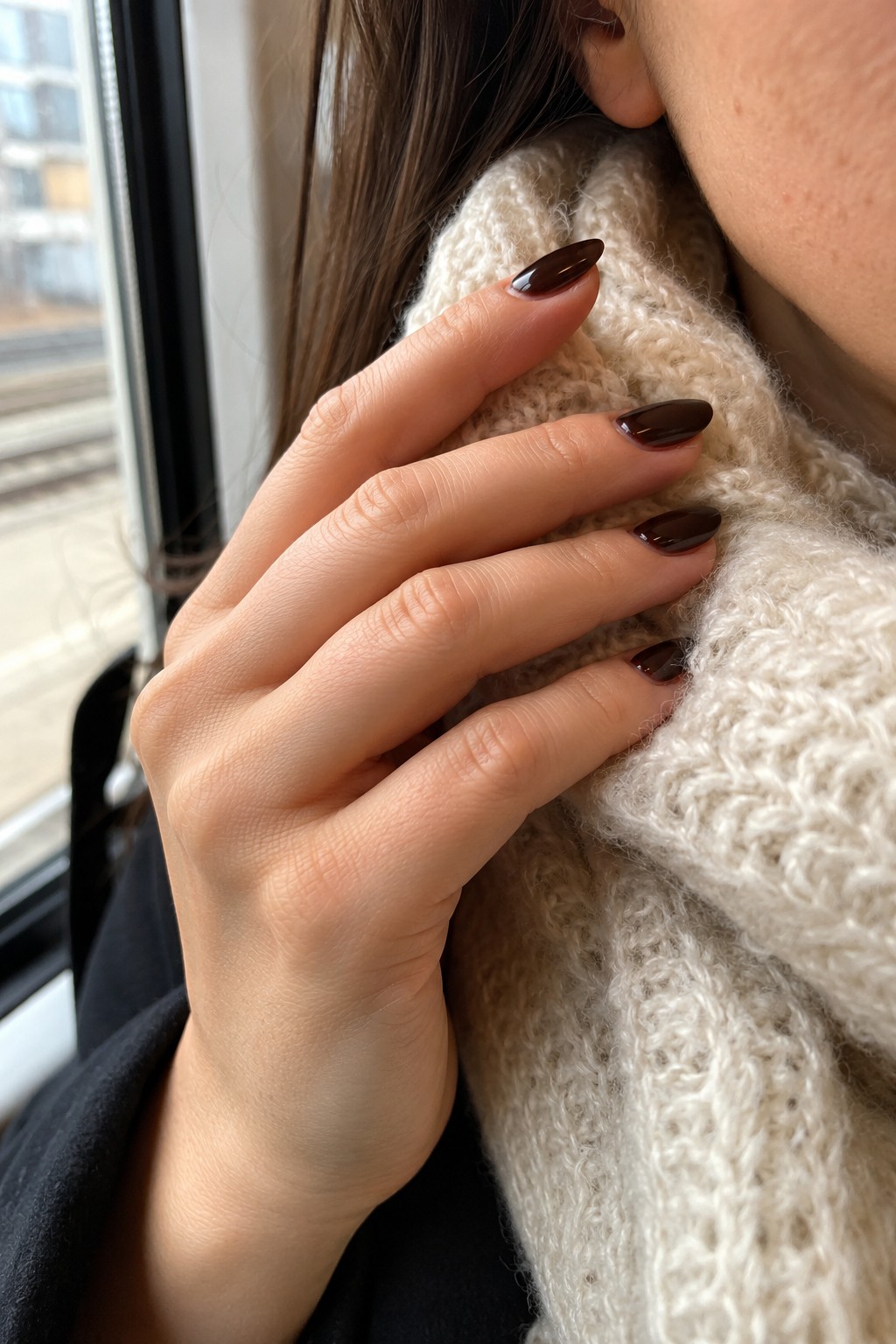 Blackened plum nail color 2026