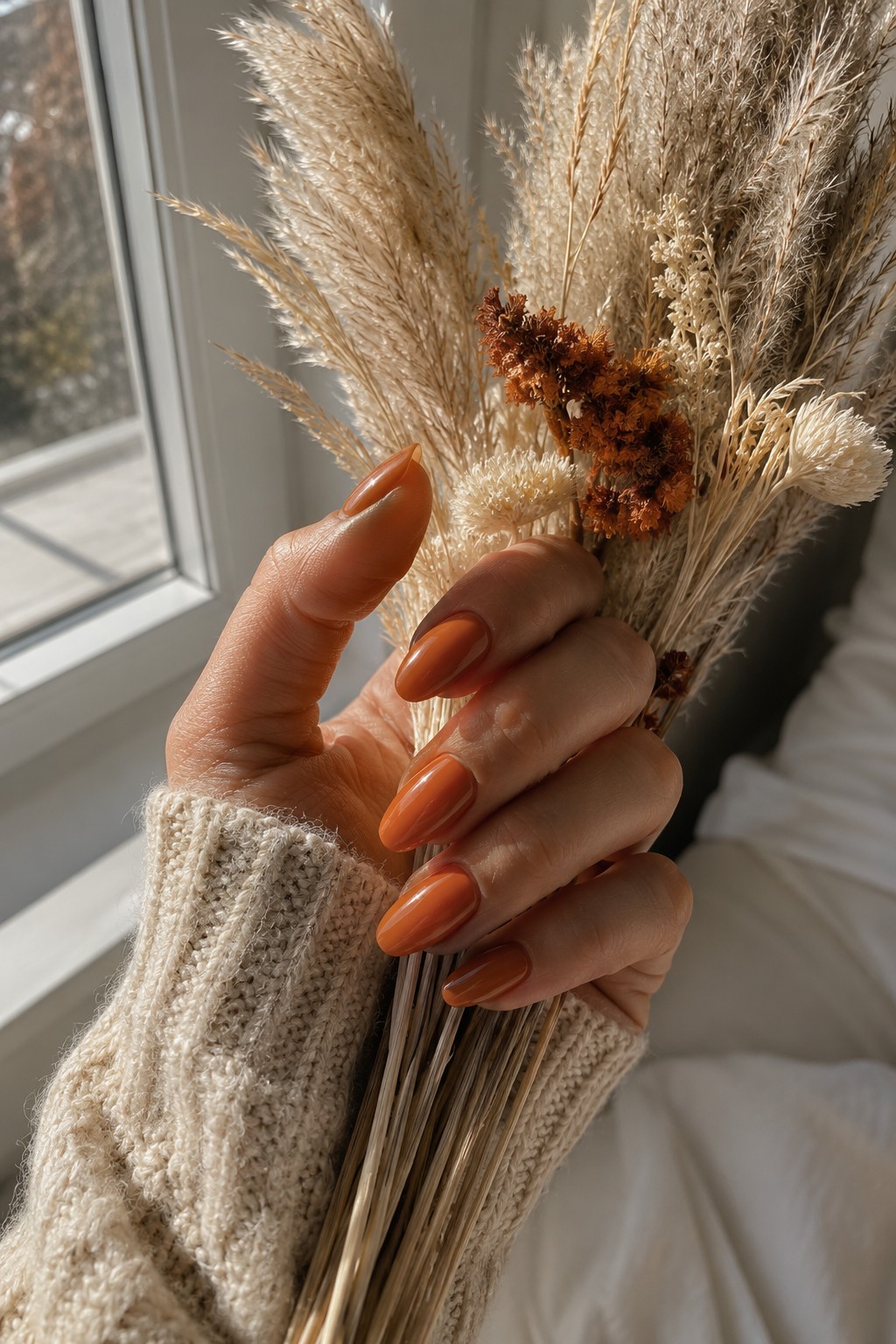 Burnt sienna nail color fall 2026