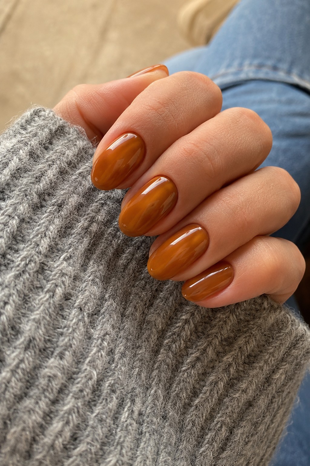 Toasted Amber fall nail color 2026