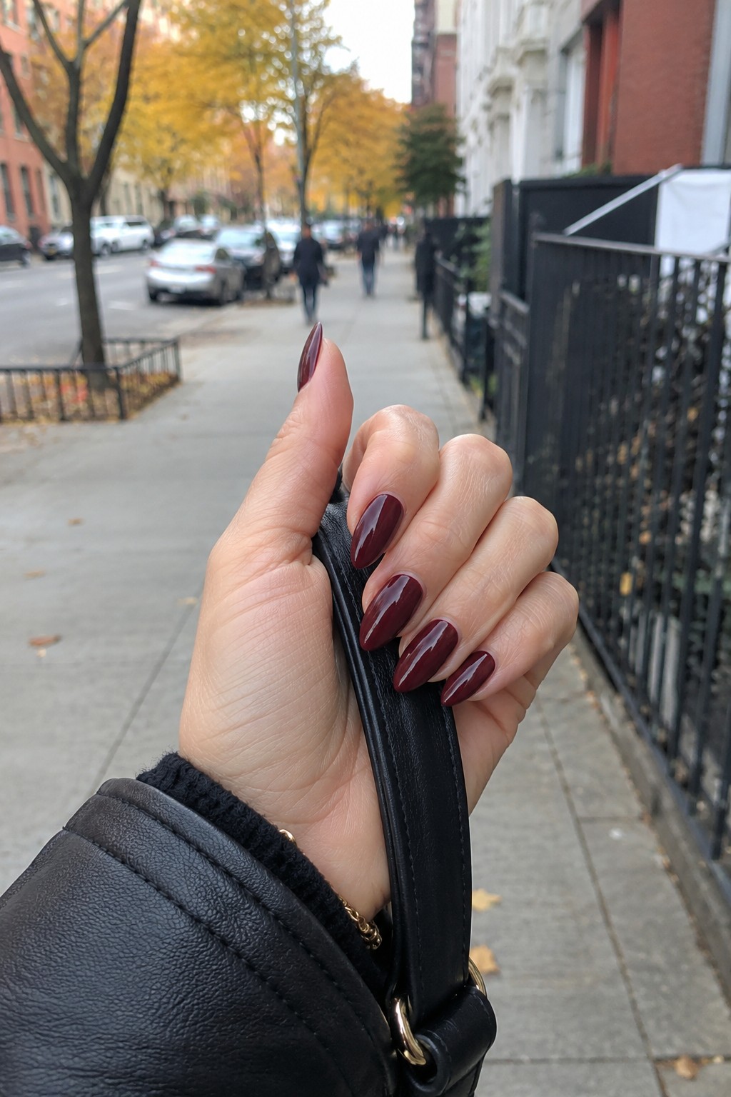 Wine deep burgundy nails fall 2026