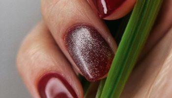dark red nails fall 11