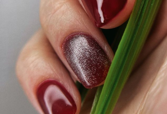 dark red nails fall 11