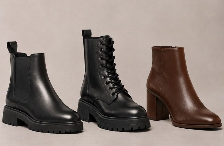 Chelsea vs Combat vs Ankle Boots: side by side comparison poster