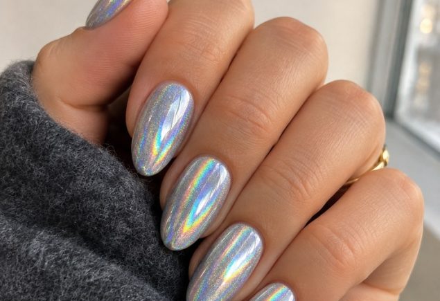 Pinterest cover for holographic nails on Insiderlyfe