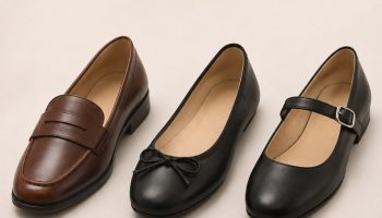 Loafers vs Ballet Flats vs Mary Janes: side by side comparison poster