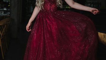 Red sequin dress, done right featured image